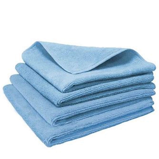 Ściereczka z mikrofibry uniwesalna 32x32 nibieska 250gsm 4 sztuki